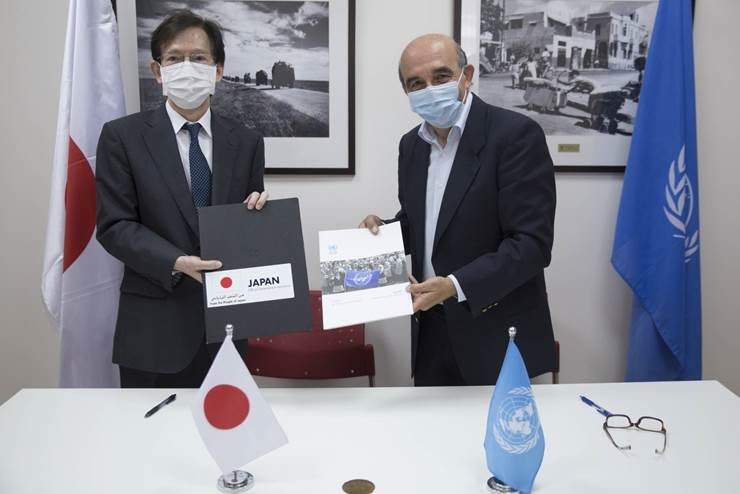 اليابان تتبرع بـ 4,3 مليون دولار من أجل المعونة الغذائية للاجئي فلسطين  