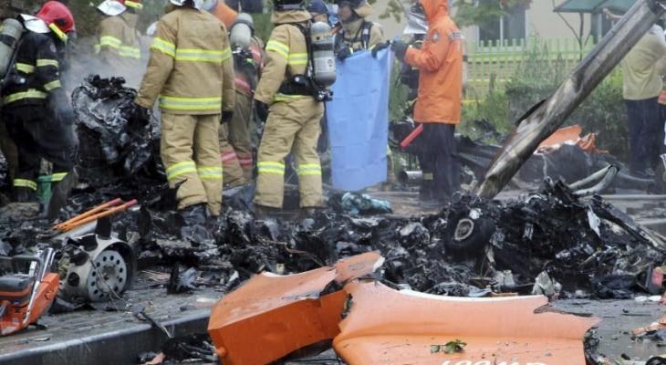 5 وفيات في تحطم طائرة مروحية بكوريا الجنوبية
