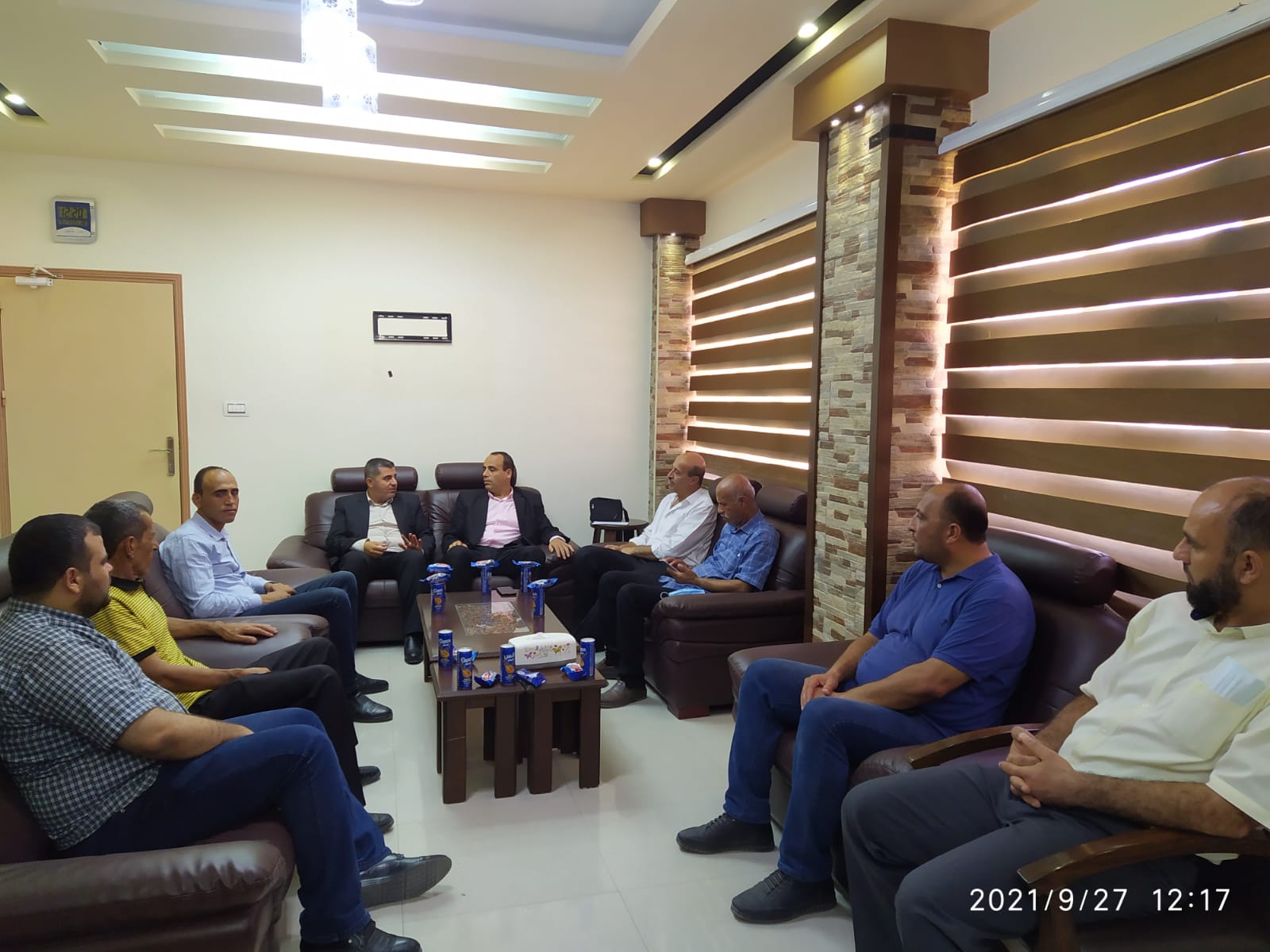 حزب فدا يلتقى رئيس بلدية بيت لاهيا شمال قطاع غزة