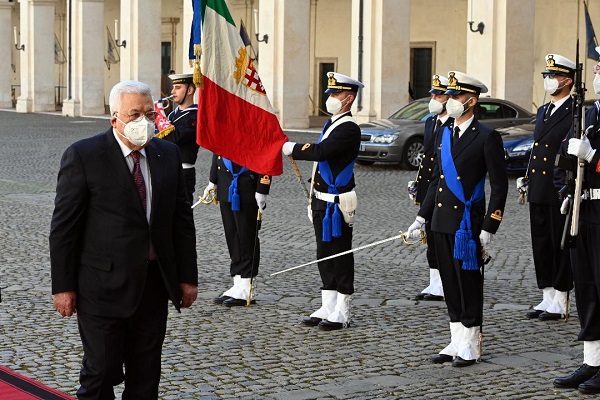أهم ما جاء في اللقاءات الرسمية للرئيس عباس للجمهورية الإيطالية