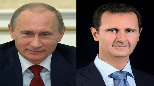 بوتين يهنئ الأسد بذكرى الجلاء