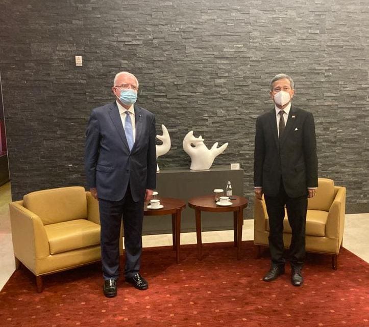 المالكي يلتقي نظيره وزير خارجية سنغافوره في نيويورك 