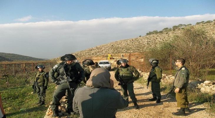 إخطار إسرائيلي بوقف استصلاح أراض غرب بيت لحم