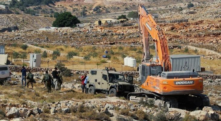 قوات الاحتلال تهدم 20 منشأة في أريحا
