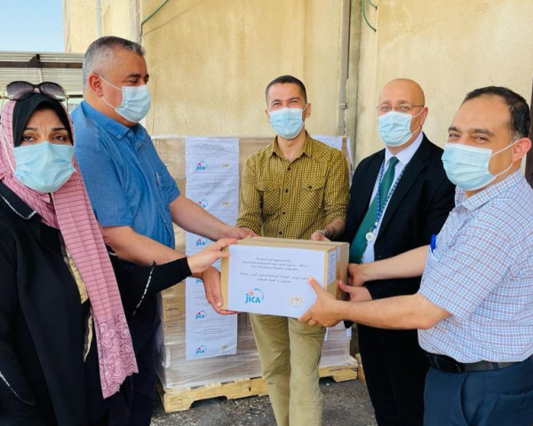 جايكا تقدم دعم طاريء بالادوية والمعدات الطبية لمستشفيات قطاع غزة  