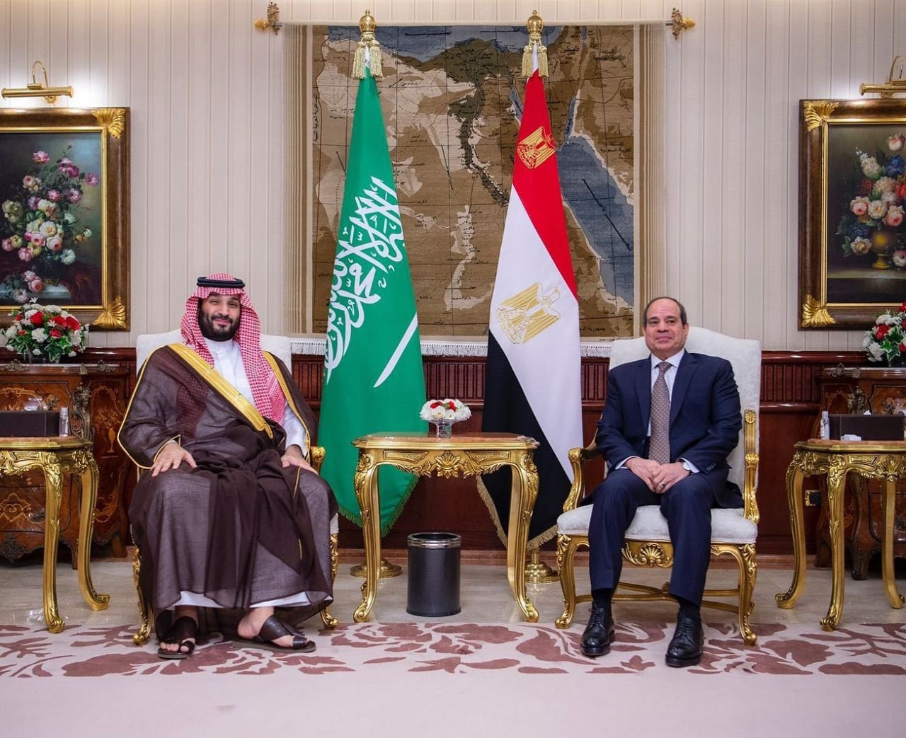 الرئاسة المصرية تعلن تفاصيل لقاء السيسي ومحمد بن سلمان
