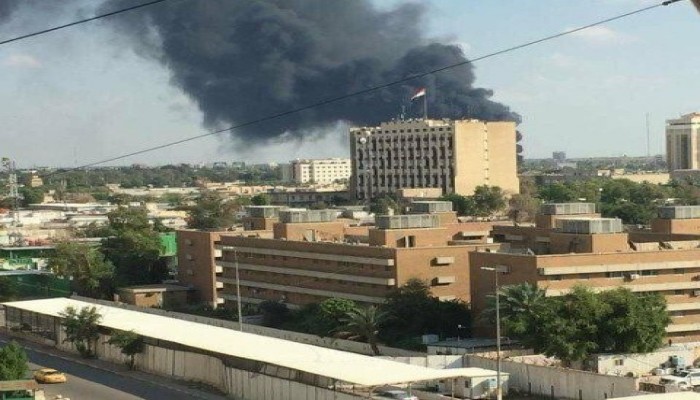 استهداف السفارة الأمريكية في بغداد بصواريخ كاتيوشا