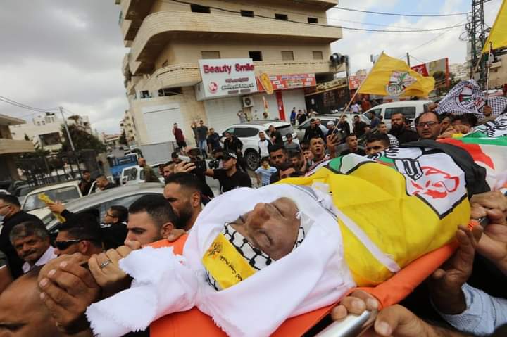 الآلاف يشيعون جثمان الأسير المحرر الشهيد حسين مسالمة في بيت لحم