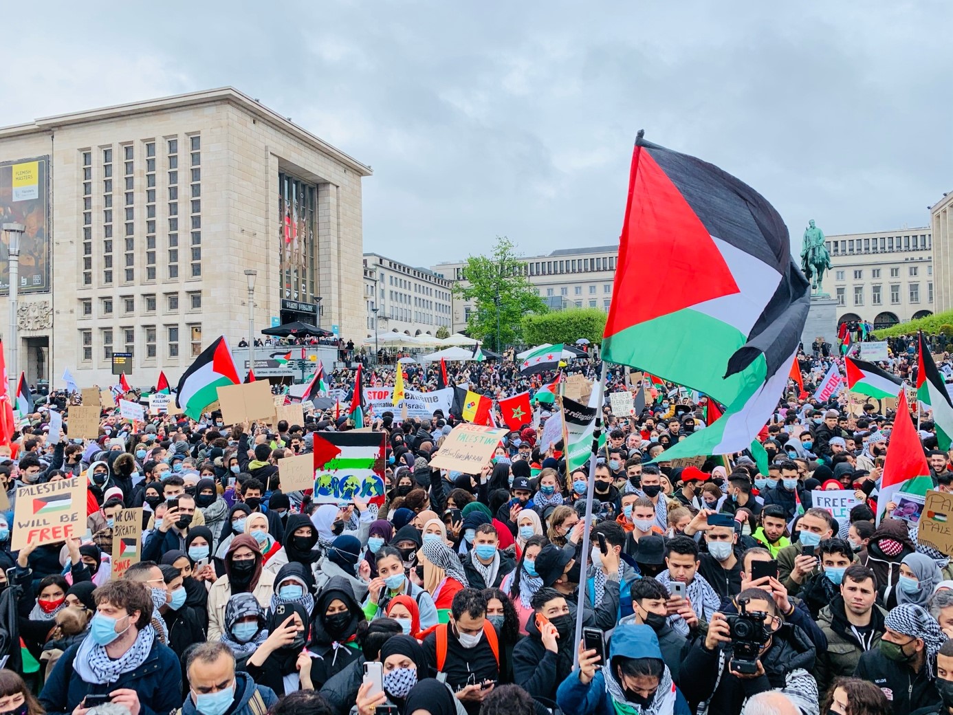 بروكسل تحيي ذكرى النكبة وتندد بالعدوان الإسرائيلي على الشعب الفلسطيني