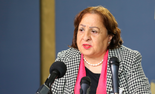 وزيرة الصحة الفلسطينية تتوجه الخميس إلى الأردن لبحث التسهيلات الجديدة المتعلقة بالسفر