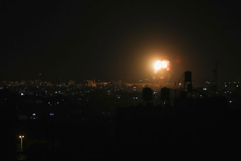 محدث: إصابة واحدة في قصف إسرائيلي على أهداف للمقاومة في قطاع غزة (فيديو)