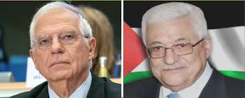 تفاصيل اتصال هاتفي بين الرئيس عباس وبوريل