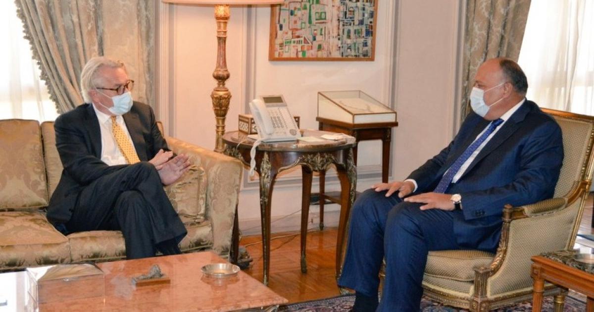 وزير الخارجية المصري يبحث مع وينسلاند مستجدات القضية الفلسطينية