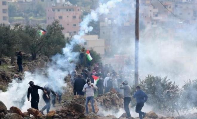 نابلس: اندلاع مواجهات عقب قمع الاحتلال لفعالية في جبل صبيح 
