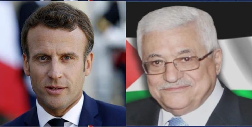 الرئيس عباس يهنئ نظيره الفرنسي بإعادة انتخابه لولاية ثانية