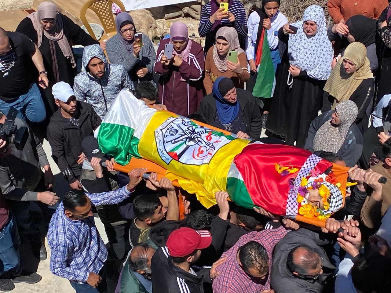 تشييع جثمان الشهيد عمر محمد عليان في سلواد