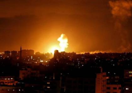 شاهد |  طائرات الاحتلال تهاجم عدة أهداف في  قطاع غزة