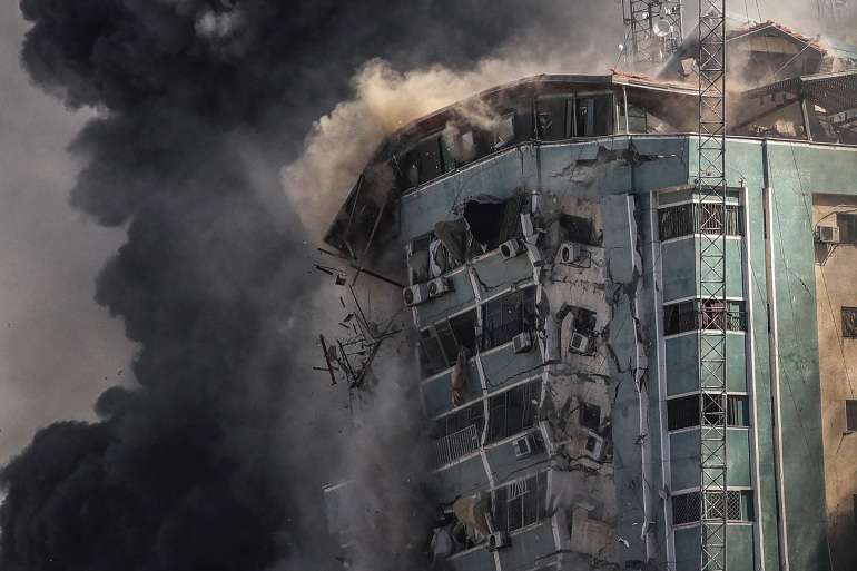 حماس تنفي مزاعم إسرائيلية حول وجود مكاتب للحركة في برج الجلاء 