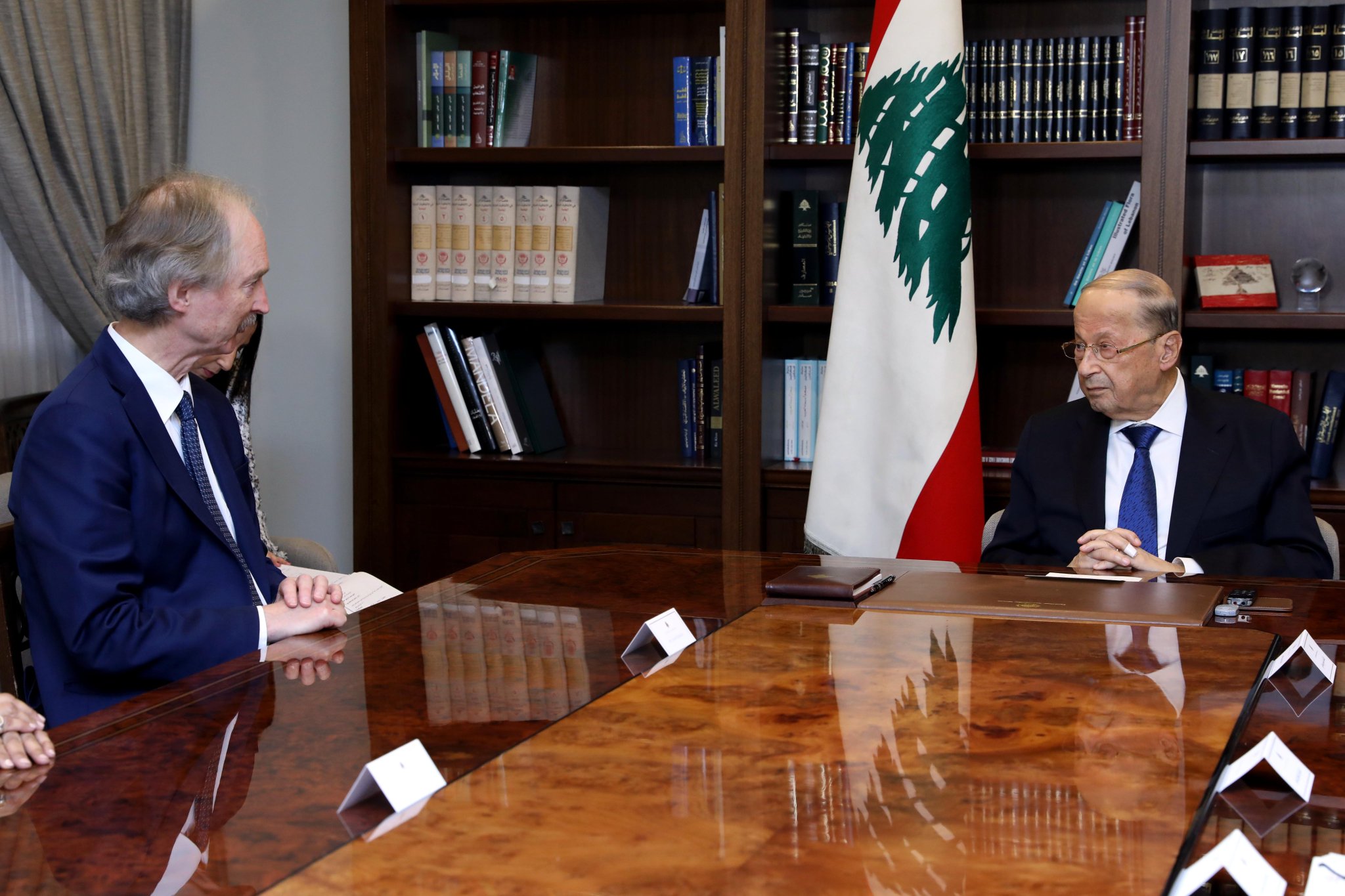 الرئيس اللبناني يستقبل أمين عام الأمم المتحدة