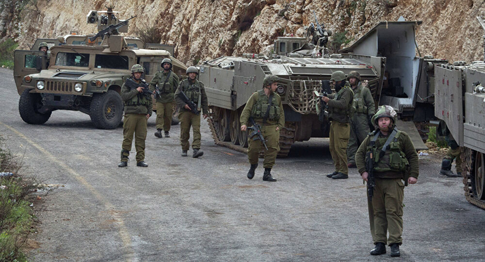 اجراء تدريبات عسكرية للجيش الإسرائيلي في الجولان السوري المحتل
