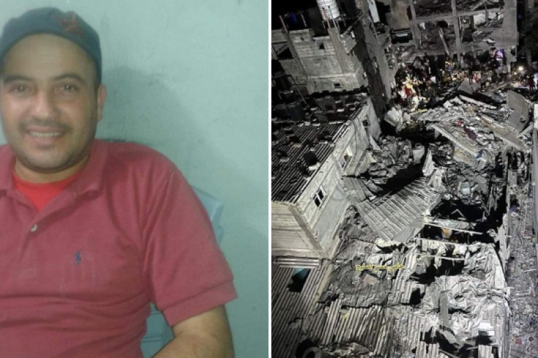 بين مشاهد الدمار وآثار الركام المحيطة به.. مواطن فلسطيني ضحى بمنزله لإنقاذ حياة جيرانه