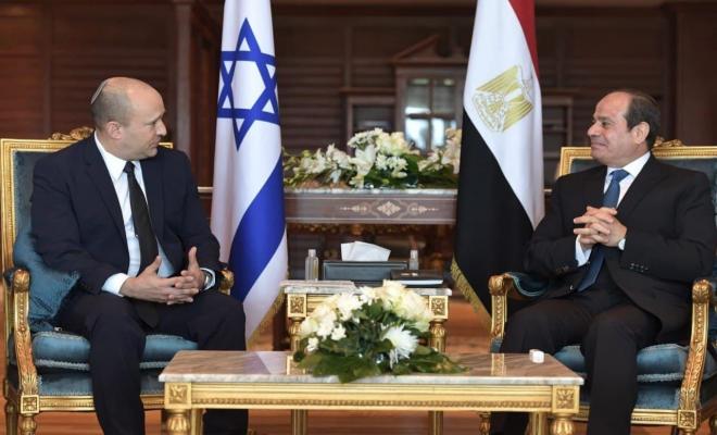 تفاصيل لقاء الرئيس المصري مع رئيس الوزراء الإسرائيلي