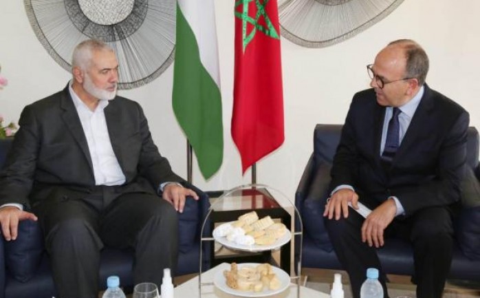 هنية يلتقي رئيس مجلس المستشارين في المغرب