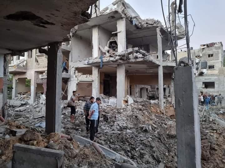 شاهد: الدمار الذي خلّفه القصف الإسرائيلي على بيت  حانون شمال قطاع غزة 