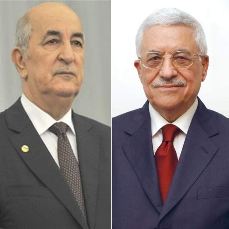 الرئيس عباس في اتصال مع نظيره الجزائري: نثمن مواقف الجزائر الداعمة للقضية الفلسطينية