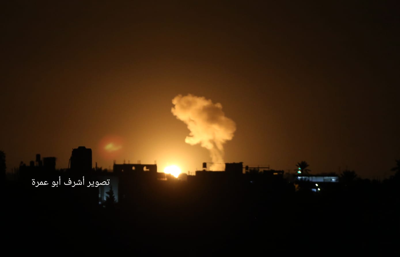 الطيران الاسرائيلي يستهدف عدة مواقع في قطاع غزة