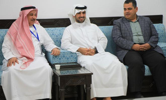 هنية يلتقي  رئيس اللجنة الاولمبية الكويتية الشيخ فهد ناصر صباح الأحمد الصباح.