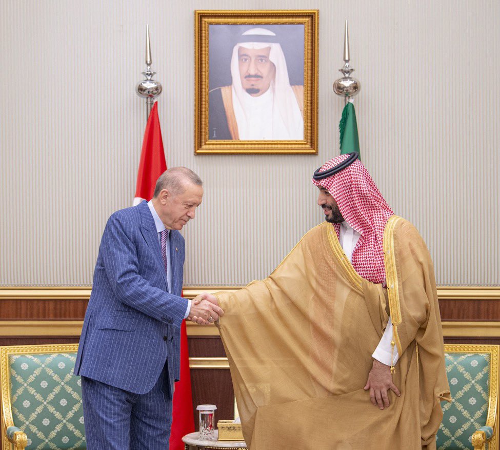 أردوغان يلتقي ولي العهد السعودي في جدة