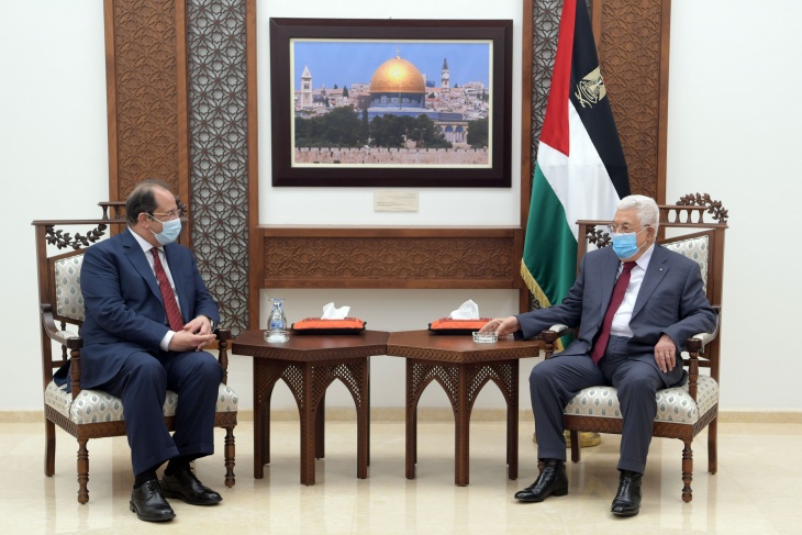 الرئيس عباس يستقبل رئيس جهاز المخابرات العامة المصرية