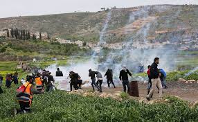 سلفيت..عشرات الإصابات خلال اعتداء الاحتلال على المشاركين في فعالية لزراعة الأشجار 