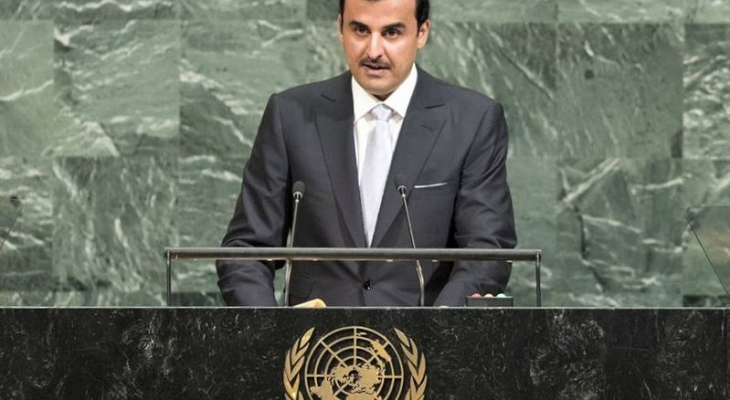 أمير قطر ينتقد الاحتلال الاستيطاني في فلسطين