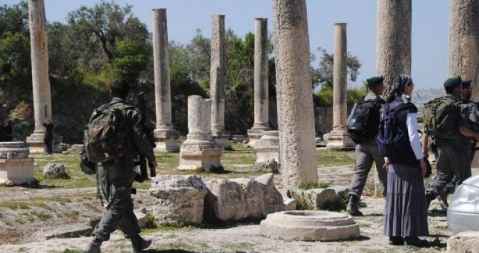 نابلس: قوات الاحتلال تقتحم الموقع الأثري في سبسطية  