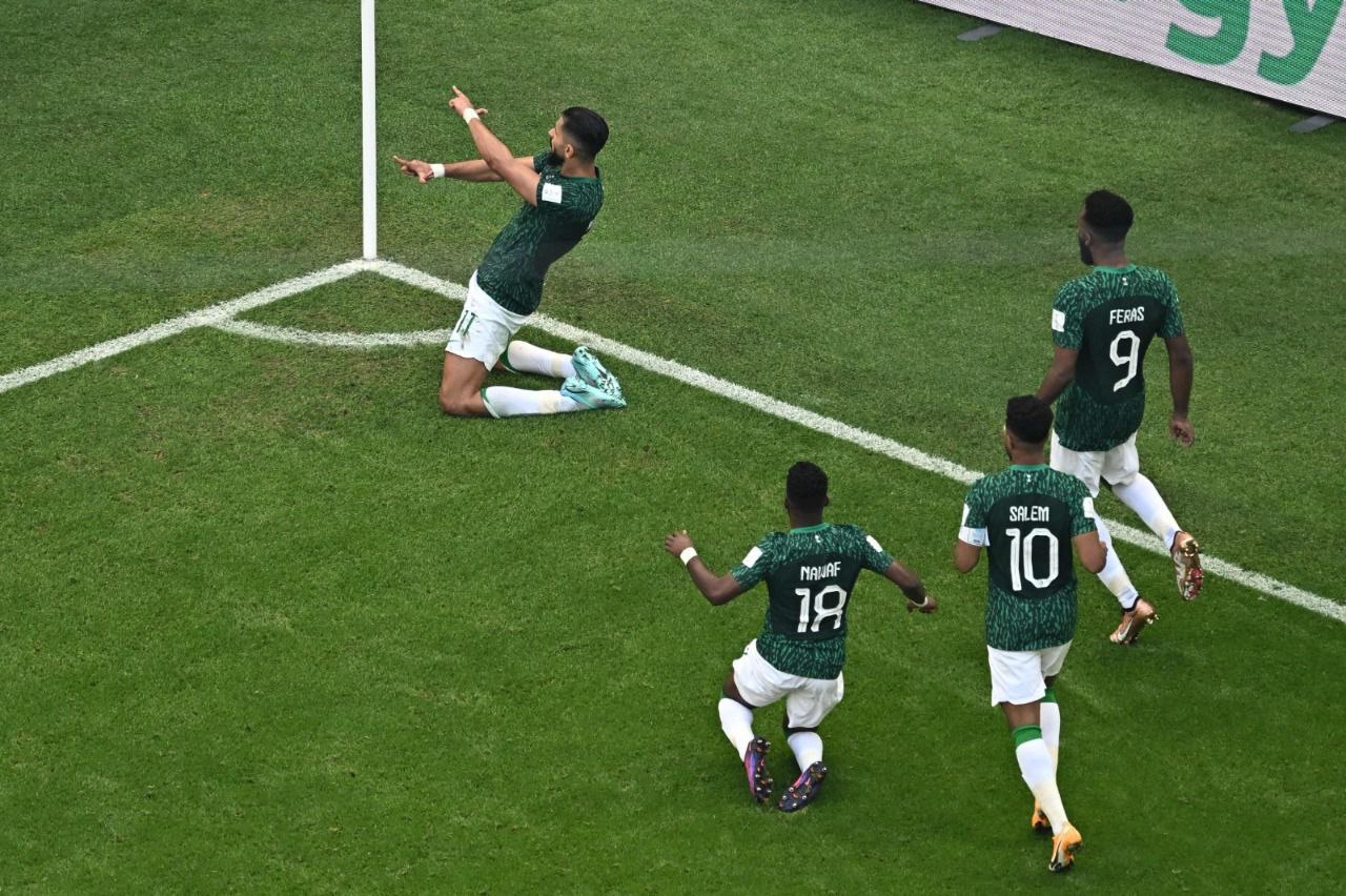 السعودية تصنع التاريخ وتهزم الارجنتين في كأس العالم
