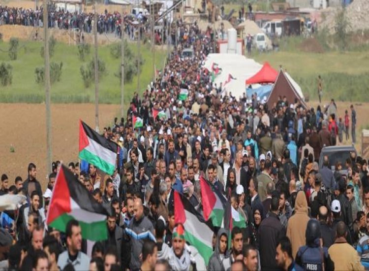 غزة: الهيئة الوطنية لمسيرات العودة تدعو للنفير غداً الاثنين والتصدي للمستوطنين