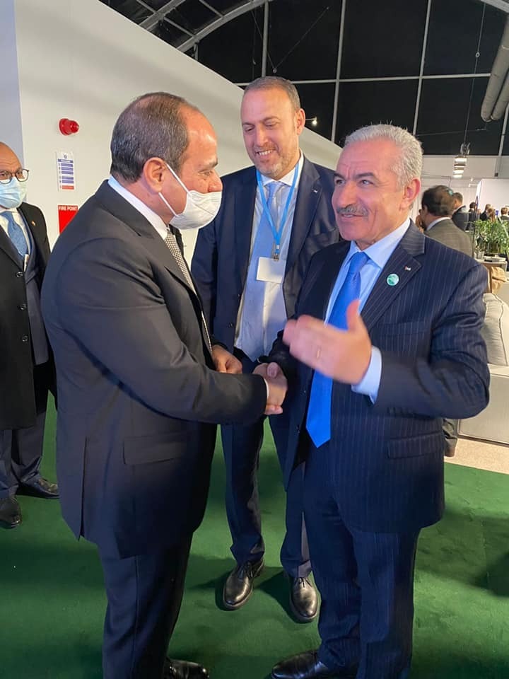 الرئيس السيسي يلتقي رئيس الوزراء الفلسطيني في جلاسجو