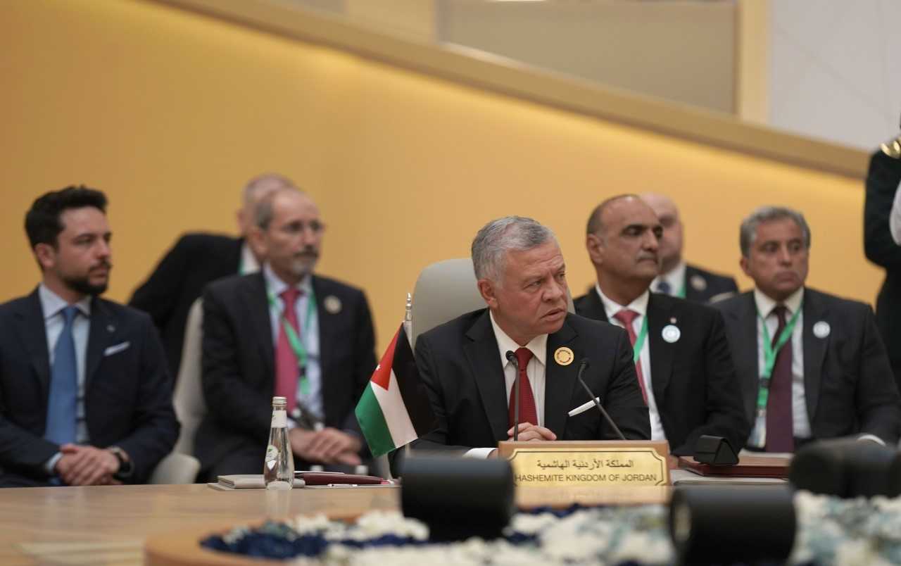 العاهل الأردني: لا أمن ولا استقرار في المنطقة دون حل يضمن قيام الدولة الفلسطينية المستقلة